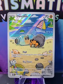 Pokemon Scarlet & Violet Black Bolt Dwebble 129/086 Illustration Rare - Image 1