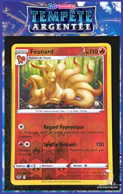 Carte Pokemon Feunard 018/195 Reverse EB12 Tempete Argentee FR - Image 1