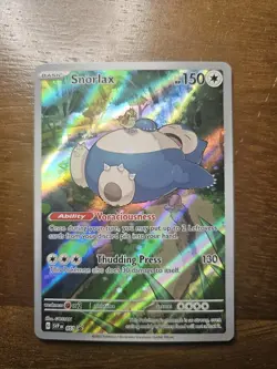 Pokemon TCG Snorlax 051 Promo Scarlet & Violet Black Star Holo - Image 1