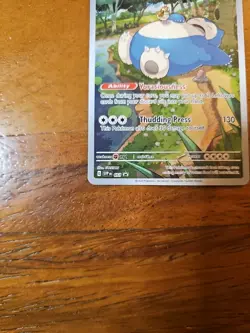 Pokemon TCG Snorlax 051 Promo Scarlet & Violet Black Star Holo - Image 3