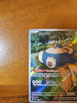 Pokemon TCG Snorlax 051 Promo Scarlet & Violet Black Star Holo - Image 4