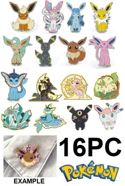 Xina Tina Pokemon Eeveelutions Enamel Pins - Image 1