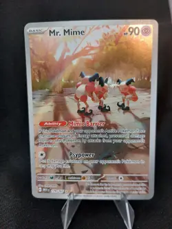 Mr. Mime 179/165 - S&V 151 Illustration Rare Holo Pokemon TCG - NM/LP - Image 1