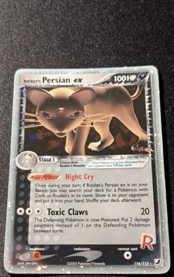 Pokemon EX UNSEEN FORCES - #116/115 Rocket's Persian ex - Holo - ENG - NM- - Image 4