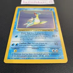 Pokemon TCG Lapras Fossil 10/62 Holo Rare Unlimited WOTC NM/LP Condition - Image 4