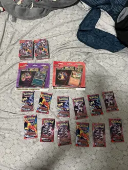 Pokemon TCG Destined Rivals & Ascended Heroes tech stickers + 12 packs - Image 1