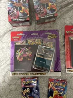 Pokemon TCG Destined Rivals & Ascended Heroes tech stickers + 12 packs - Image 3