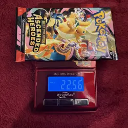 VERY HEAVY! 22.56G Pokemon TCG Ascended Heroes Booster Pack (SEALED) GOD PACKU! - Image 1