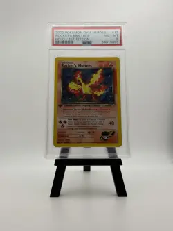 2000 POKEMON GYM HEROES HOLO-1ST EDITION #12 ROCKET'S MOLTRES PSA 8 See Pics - Image 1