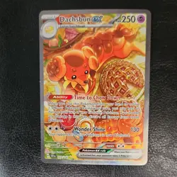Pokemon Dachsbun ex 169/142 SV07: Stellar Crown Special Illustration Rare Holo - Image 1