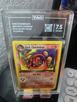 2000 POKEMON - DARK CHARMELEON - TEAM ROCKET - 1ST ED - 32/82 - TAG 7.5 NM+ - Image 3
