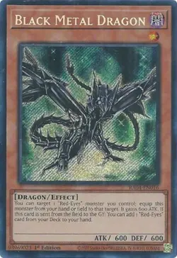 Yugioh! Black Metal Dragon - RA04-EN016 - Secret Rare - 1st Edition Near Mint, E - Image 1