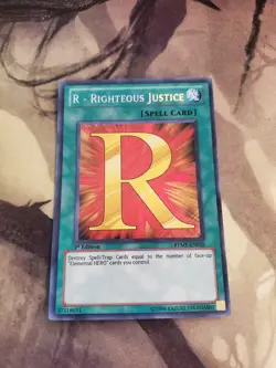 Yugioh - R - Righteous Justice RYMP-EN025 NM 1st ed Secret Rare - Image 1