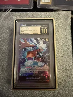 2025 One Piece TCG Monkey.D.Luffy ST26 OP09-061 Leader FOIL PRISTINE 10 - Image 3