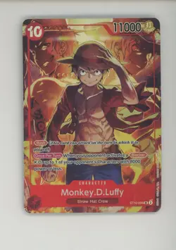 One Piece English ST10-006 Treasure Booster Set Promo Super Rare Monkey D. Luffy - Image 1