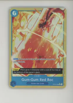 One Piece English Premium Booster The Best Alternate Art #056 Gum-Gum Red Roc - Image 1