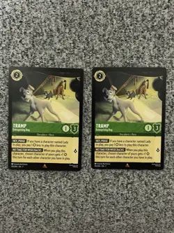 Tramp Enterprising Dog Non Cold Foil x2 | Disney Lorcana Archazia's Island - Image 1