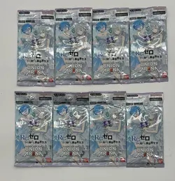 Lot of (8) Union Arena Re:ZERO Booster Pack Sealed - Image 1