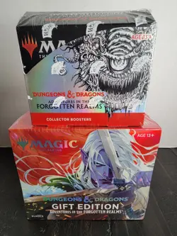 Adventures in the Forgotten Realms collector booster box + GIFT BUNDLE MTG - Image 1