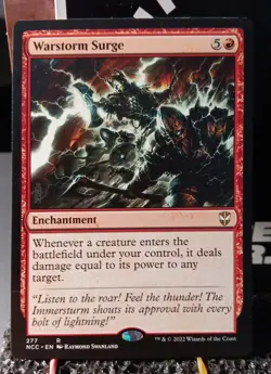 MTG Warstorm Surge 277 Commander Streets Of New Capenna MTG Card Rare - Image 1