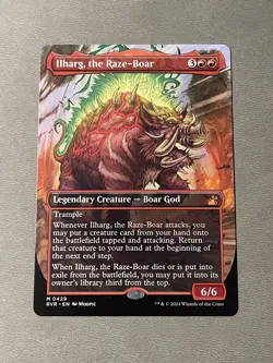 Ilharg, the Raze-Boar (Anime Borderless) MTG Ravnica Remastered NM - Image 1