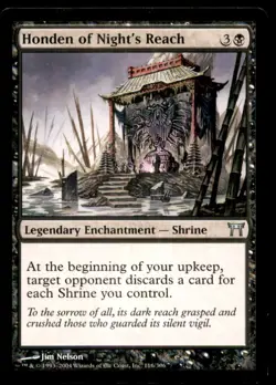 MTG Honden of Night's Reach LP Light Play Champions of Kamigawa [3963] - Image 1