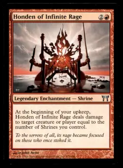 Honden of Infinite Rage LP Light Play Champions of Kamigawa MTG [9824] - Image 1