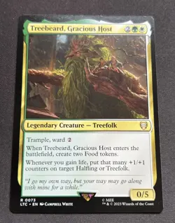 Treebeard, Gracious Host 73 MTG Commander: The Lord of the Rings Rare NM - Image 1