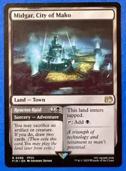 MTG Midgar, City of Mako Normal NM FINAL FANTASY Magic 286 - Image 1