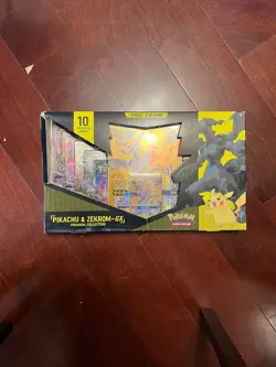 Pokemon Pikachu & Zekrom GX Tag Team Premium Collection Box (10 Booster Packs) - Image 1