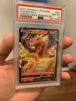 PSA 10 GEM MINT Charizard V 019/189 Darkness Ablaze HOLO RARE Pokemon Card - Image 5