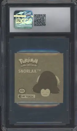 1999 Pokemon Stickers Series 1 Artbox #G04 Snorlax Foil CGC 10 GEM MINT - Image 2