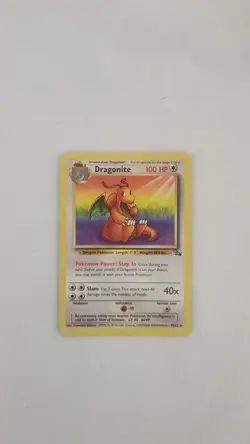 Pokemon 1999 TCG Dragonite Fossil Card #19/62. Non Holo. Stage Two. - Image 1
