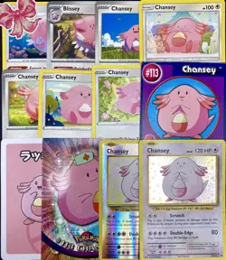 12x Pokemon Cards Blissey Chansey Lot - XY Holo Rare Topps Vintage Promo TCG - Image 1