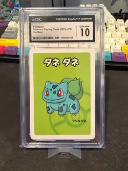 Bulbasaur - Pokemon Playing Cards (2019) - Old Maid - CGC 10 Gem Mint - Image 1