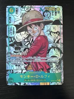 ONE PIECE Card Monkey D Luffy SEC Manga Alt Art OP13-118 Carrying on His Will US - Image 1
