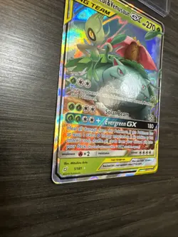 Pokemon TCG Celebi & Venusaur GX Holo Ultra Rare Card Sun &Moon Team Up 1/181 NM - Image 4