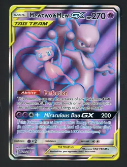Pokemon 2019 Reshiram & Zekrom GX Full Art Holo Card 222/236 Sm-Cosmic Eclipse - Image 1