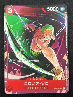 [NM] Roronoa Zoro ONE PIECE Card Japanese ST01-013 Matching Battle Promo CN15 - Image 2