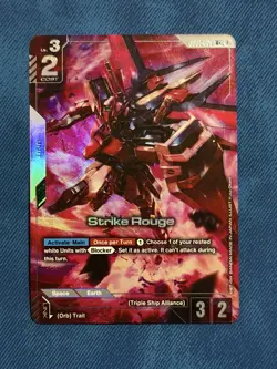 Strike Rouge GD01-069 R+ Alt Art GUNDAM TCG CARD GAME ENGLISH NEWTYPE RISING - Image 1