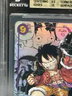 2024 One Piece Card Game Monkey D Luffy Manga Alt Art ENGLISH BGS 10 Pristine - Image 2