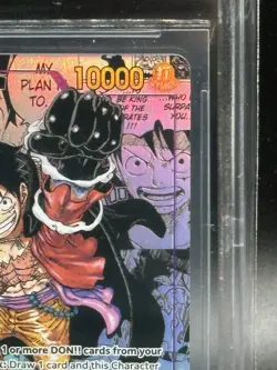 2024 One Piece Card Game Monkey D Luffy Manga Alt Art ENGLISH BGS 10 Pristine - Image 3