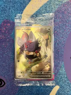 Pokemon Journey Together Promo Card N's Zorua 189 Sealed - Image 1
