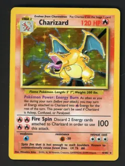 Charizard 4/102 Base Set Holo Rare Pokemon Card 1999 WOTC TCG Pokemon - Image 1