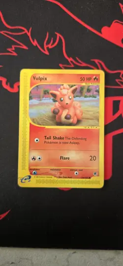 Pokemon Vulpix TCG Expedition Base Set 136/165, Regular Common Card - Image 1
