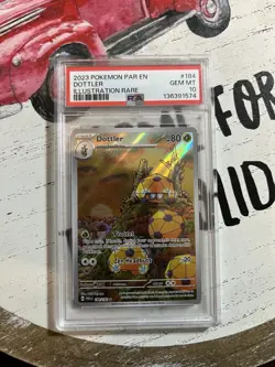 2023 Pokemon Dottler SV Paradox Rift Illustration Rare Card #184/182 PSA 10 - Image 1