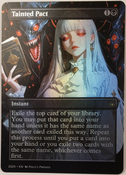 Tainted Pact FOIL Proxy Playtest Card with Custom Fantasy Art - Image 1