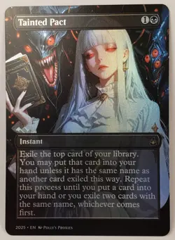 Tainted Pact FOIL Proxy Playtest Card with Custom Fantasy Art - Image 3
