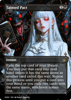 Tainted Pact FOIL Proxy Playtest Card with Custom Fantasy Art - Image 5
