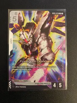 Freedom Gundam GD03-070 LR Gundam Card Game - Steel Requiem - Image 1